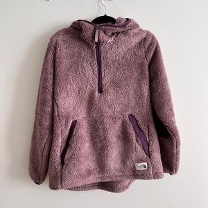 The North Face Purple Campshire 2.0 Sherpa Pullover Hoodie